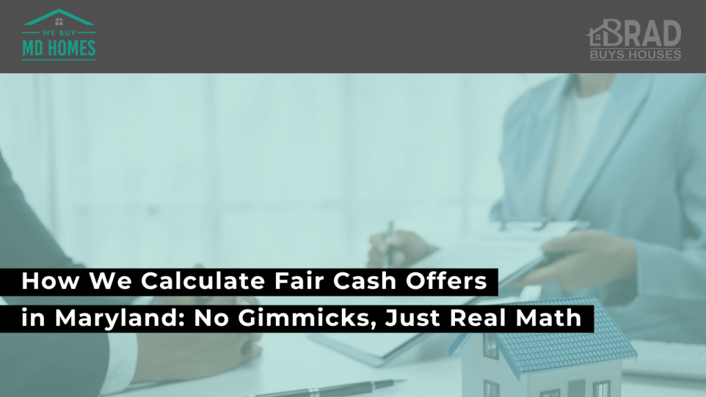 how we calculate fair cash offers in maryland